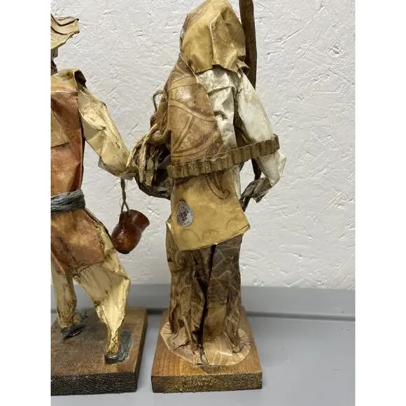 Vintage Paper Mache Mexican Folk Art Couple - Picture 7 of 8